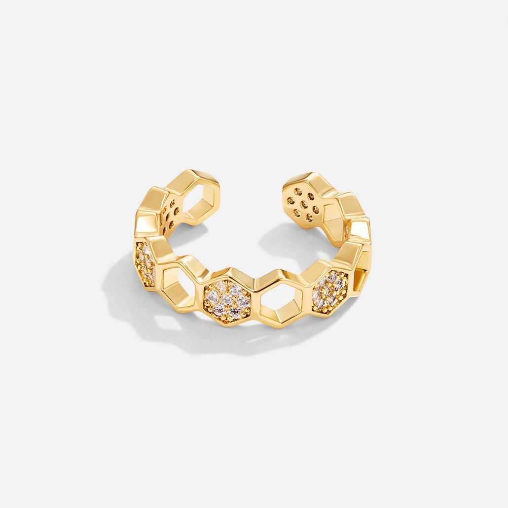Special design Gold & Crystal Ring