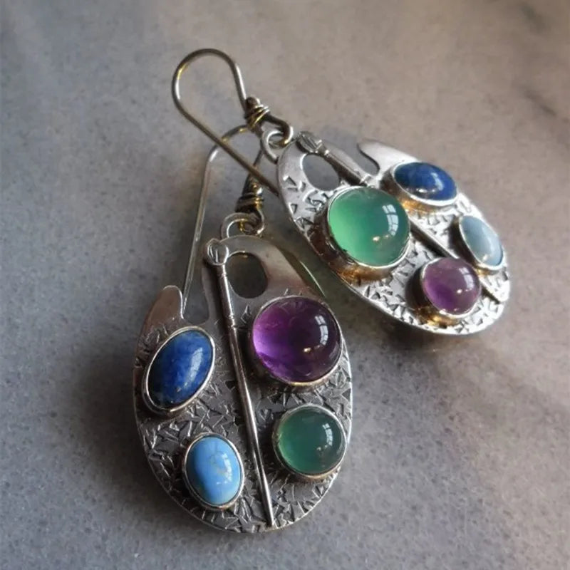 Unique Multi-Coloured Statement Earrings
