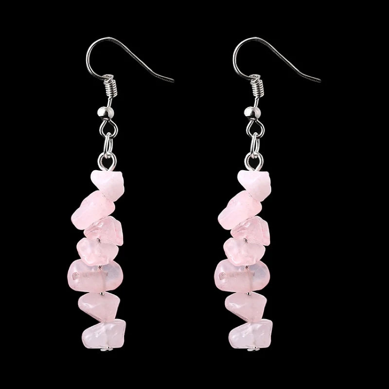 Natural Tumbled Stone Earrings